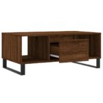 Table basse Chêne marron 90x50x36,5 cm Bois d'ingénierie – Image 4