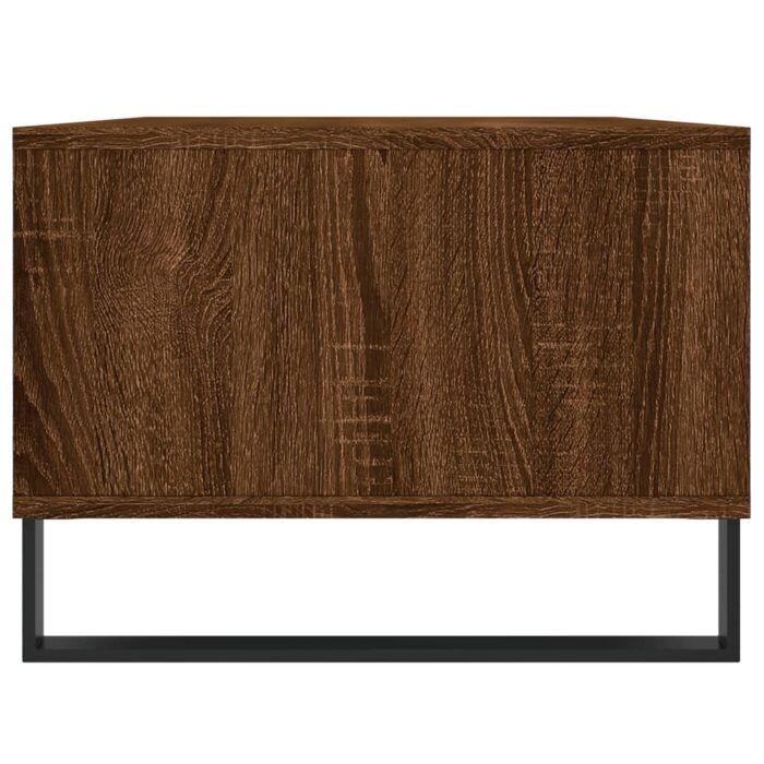 Table basse Chêne marron 90x50x36,5 cm Bois d'ingénierie – Image 5