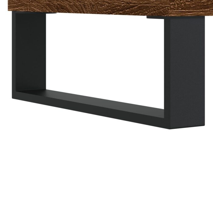 Table basse Chêne marron 90x50x36,5 cm Bois d'ingénierie – Image 7