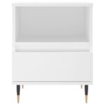 Tables de chevet 2 pcs blanc 40x35x50 cm bois d’ingénierie – Image 5
