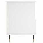 Tables de chevet 2 pcs blanc 40x35x50 cm bois d’ingénierie – Image 6
