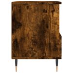 Table de chevet chêne fumé 40x35x50 cm bois d’ingénierie – Image 5