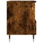 Tables de chevet 2 pcs chêne fumé 40x35x50 cm bois ingénierie – Image 6