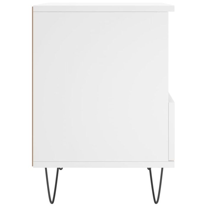 Tables de chevet 2 pcs blanc 40x35x50 cm bois d’ingénierie – Image 6