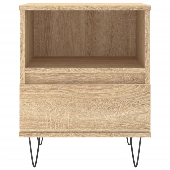Table de chevet chêne sonoma 40x35x50 cm bois d’ingénierie – Image 4