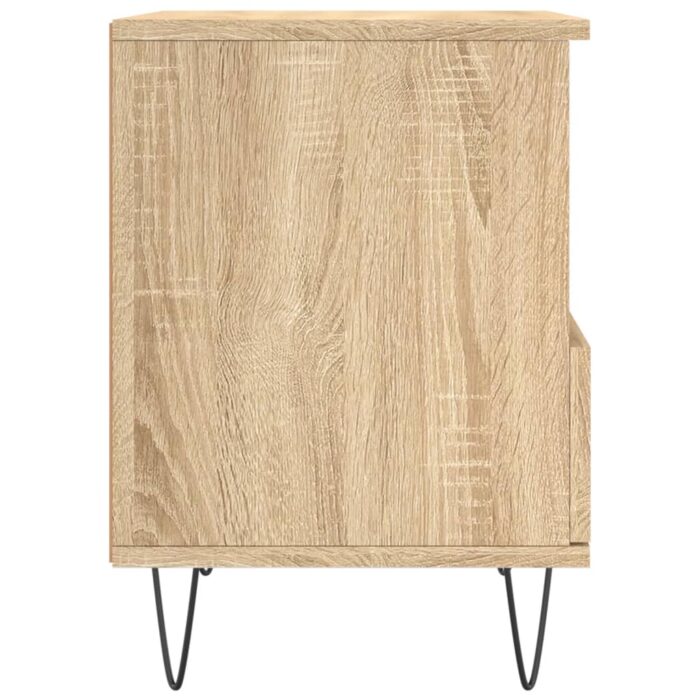Table de chevet chêne sonoma 40x35x50 cm bois d’ingénierie – Image 5