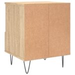 Table de chevet chêne sonoma 40x35x50 cm bois d’ingénierie – Image 6