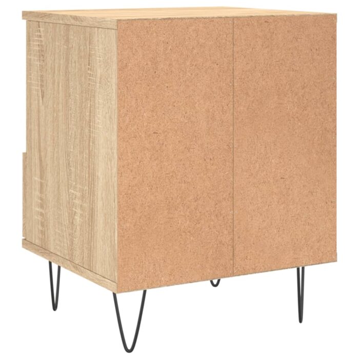 Table de chevet chêne sonoma 40x35x50 cm bois d’ingénierie – Image 6