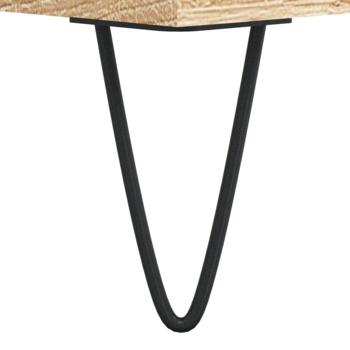 Table de chevet chêne sonoma 40x35x50 cm bois d’ingénierie – Image 7