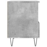 Tables de chevet 2 pcs gris béton 40x35x50 cm bois d’ingénierie – Image 6