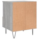 Table de chevet sonoma gris 40x35x50 cm bois d’ingénierie – Image 6