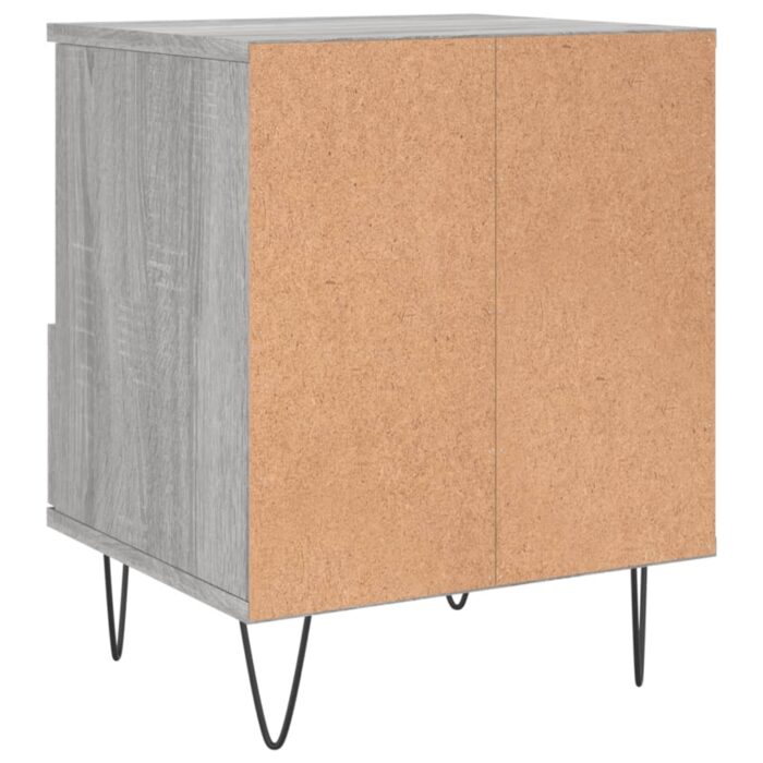 Table de chevet sonoma gris 40x35x50 cm bois d’ingénierie – Image 6