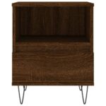 Tables de chevet 2 pcs chêne marron 40x35x50 cm bois ingénierie – Image 5