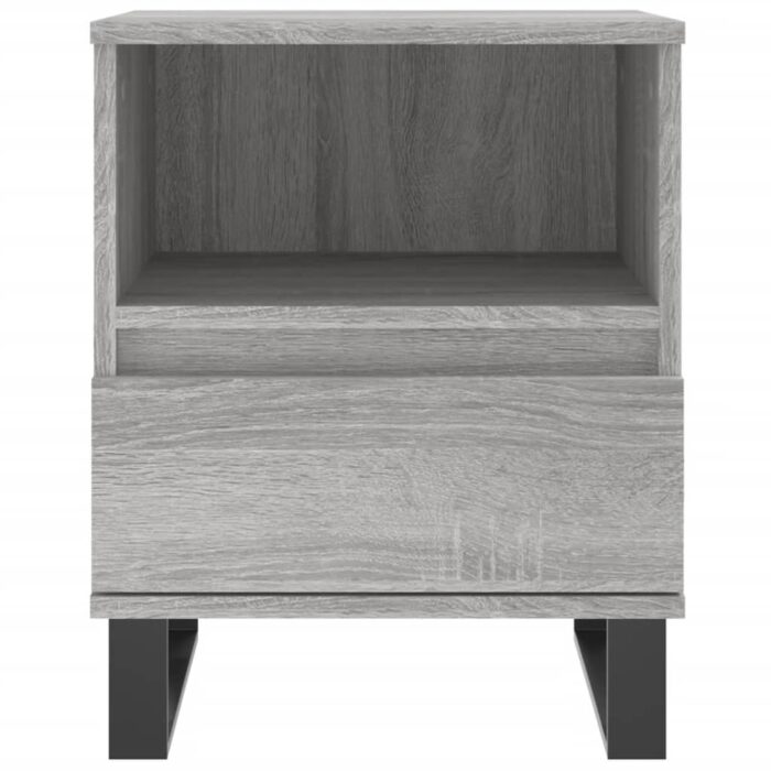 Tables de chevet 2 pcs sonoma gris 40x35x50 cm bois ingénierie – Image 4