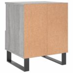 Tables de chevet 2 pcs sonoma gris 40x35x50 cm bois ingénierie – Image 7