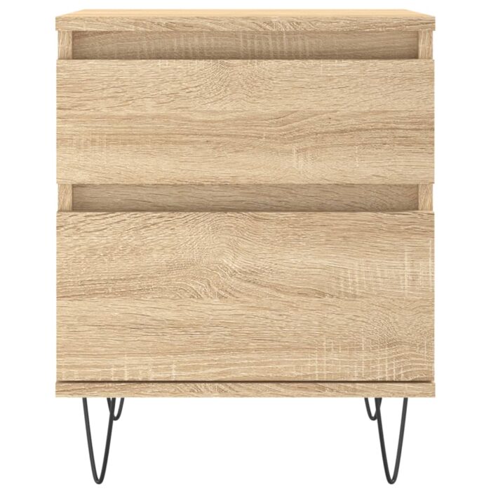 Table de chevet chêne sonoma 40x35x50 cm bois d’ingénierie – Image 3