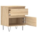 Table de chevet chêne sonoma 40x35x50 cm bois d’ingénierie – Image 4