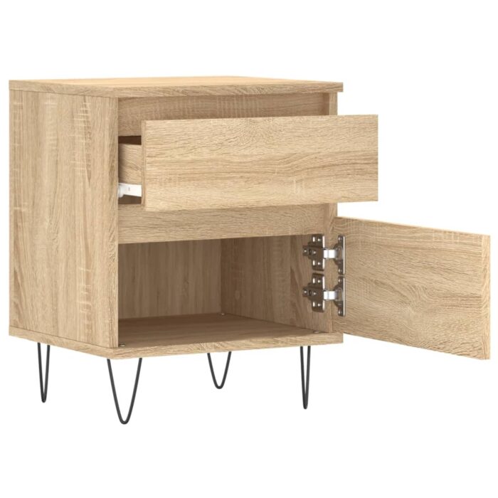 Table de chevet chêne sonoma 40x35x50 cm bois d’ingénierie – Image 4