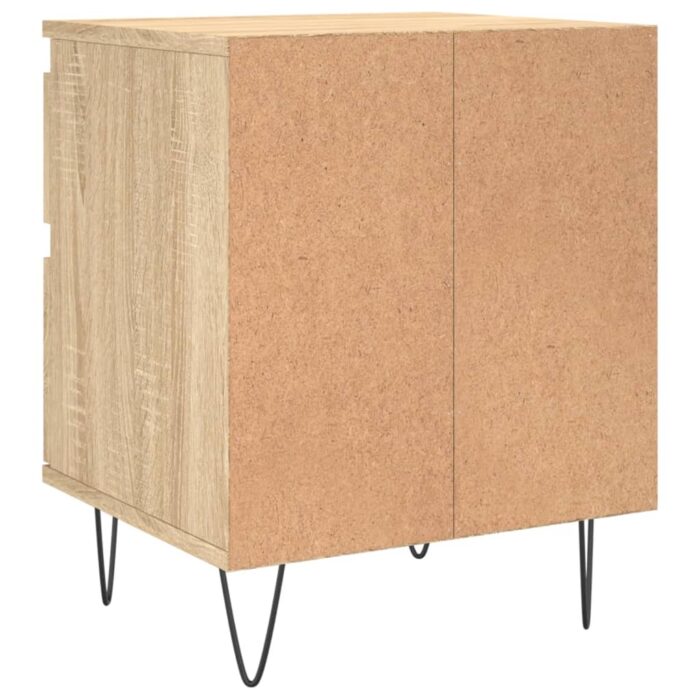 Table de chevet chêne sonoma 40x35x50 cm bois d’ingénierie – Image 6