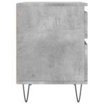 Table de chevet gris béton 40x35x50 cm bois d’ingénierie – Image 5