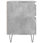 Tables de chevet 2 pcs gris béton 40x35x50 cm bois d’ingénierie – Image 6