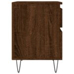 Tables de chevet 2 pcs chêne marron 40x35x50 cm bois ingénierie – Image 6
