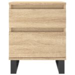 Tables de chevet 2 pcs chêne sonoma 40x35x50 cm bois ingénierie – Image 4