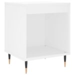 Tables de chevet 2 pcs blanc 40x35x50 cm bois d’ingénierie – Image 2
