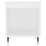 Tables de chevet 2 pcs blanc 40x35x50 cm bois d’ingénierie – Image 3