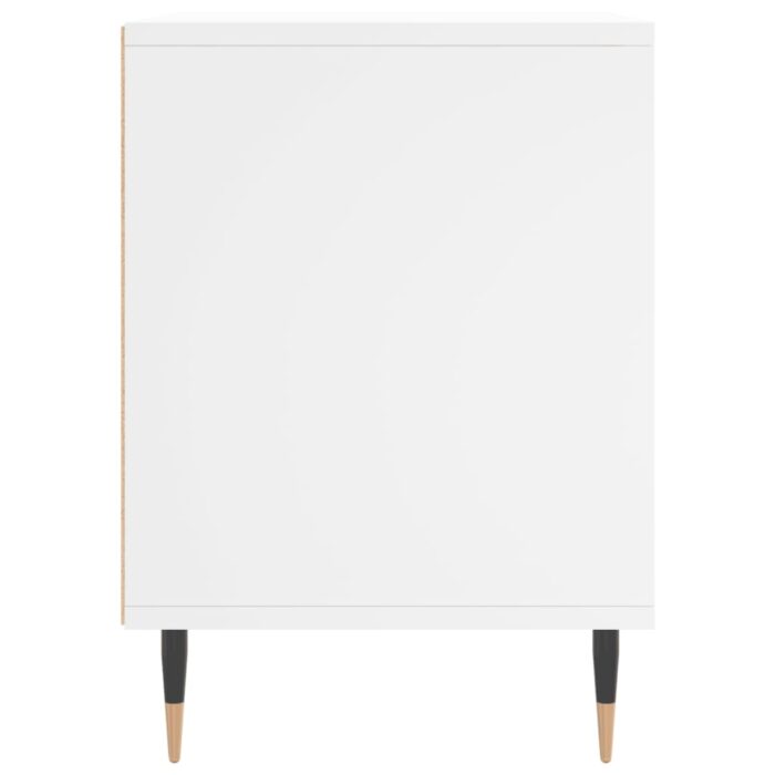 Tables de chevet 2 pcs blanc 40x35x50 cm bois d’ingénierie – Image 4