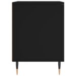 Table de chevet Noir 40x35x50 cm Bois d’ingénierie – Image 3