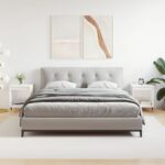 Tables de chevet 2 pcs blanc brillant 40x35x50 cm