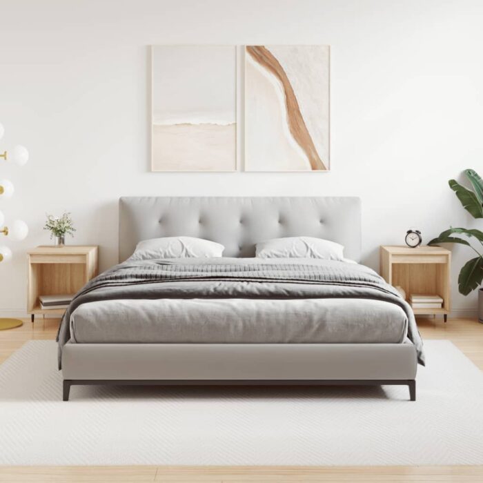 Tables de chevet 2 pcs chêne sonoma 40x35x50 cm bois ingénierie – Image 1