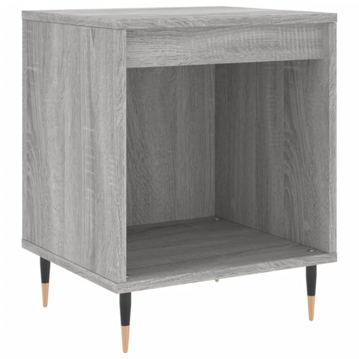 Tables de chevet 2 pcs sonoma gris 40x35x50 cm bois ingénierie – Image 2