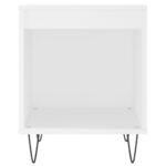 Tables de chevet 2 pcs blanc 40x35x50 cm bois d’ingénierie – Image 3