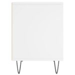 Tables de chevet 2 pcs blanc 40x35x50 cm bois d’ingénierie – Image 4