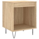 Tables de chevet 2 pcs chêne sonoma 40x35x50 cm bois ingénierie – Image 2