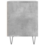 Tables de chevet 2 pcs gris béton 40x35x50 cm bois d’ingénierie – Image 4