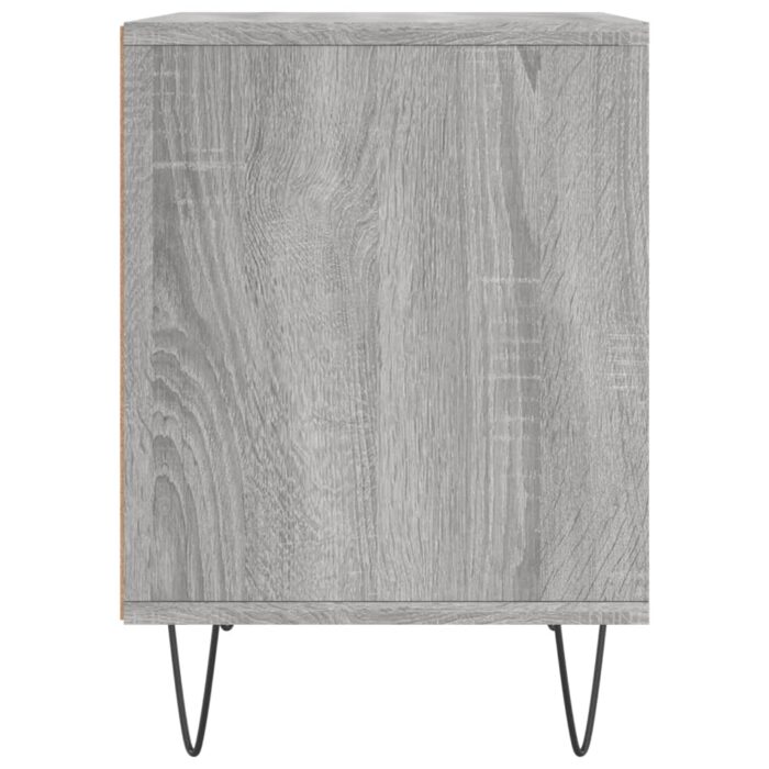 Table de chevet sonoma gris 40x35x50 cm bois d’ingénierie – Image 3