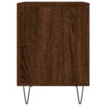 Table de chevet chêne marron 40x35x50 cm bois d’ingénierie – Image 3
