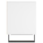 Table de chevet Blanc 40x35x50 cm Bois d’ingénierie – Image 3