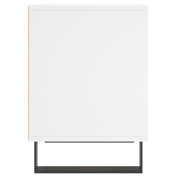Tables de chevet 2 pcs blanc 40x35x50 cm bois d’ingénierie – Image 4