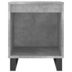 Tables de chevet 2 pcs gris béton 40x35x50 cm bois d’ingénierie – Image 3
