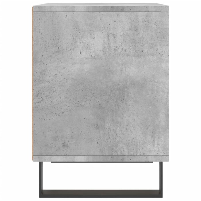 Tables de chevet 2 pcs gris béton 40x35x50 cm bois d’ingénierie – Image 4