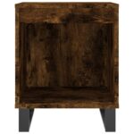 Table de chevet chêne fumé 40x35x50 cm bois d’ingénierie – Image 2
