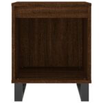 Tables de chevet 2 pcs chêne marron 40x35x50 cm bois ingénierie – Image 3