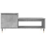 Table basse Gris béton 100x50x45 cm Bois d'ingénierie – Image 3