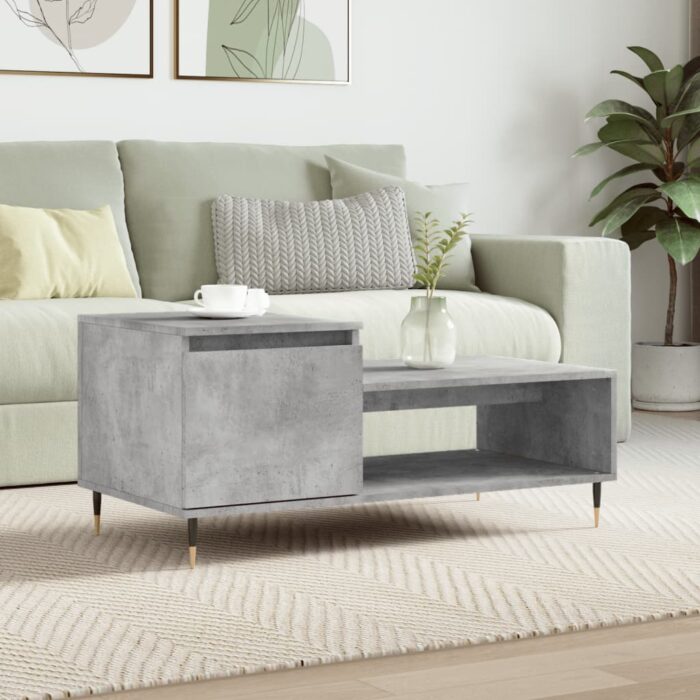 VXL8721012111356_m_en_hd_1.jpg Table basse Gris béton 100x50x45 cm Bois d'ingénierie – Image 1