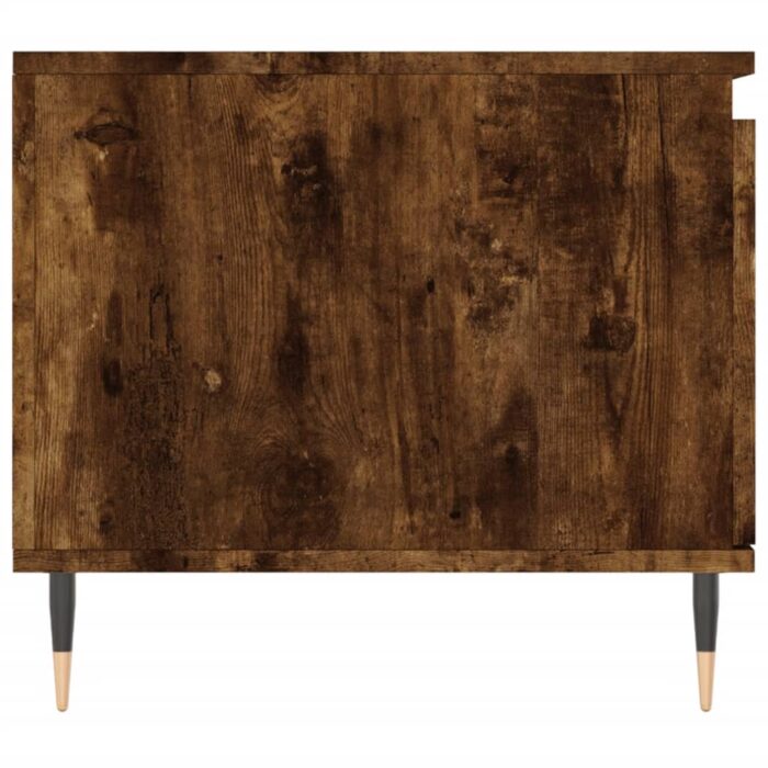 Table basse Chêne fumé 100x50x45 cm Bois d'ingénierie – Image 5