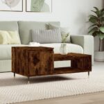 Table basse Chêne fumé 100x50x45 cm Bois d'ingénierie